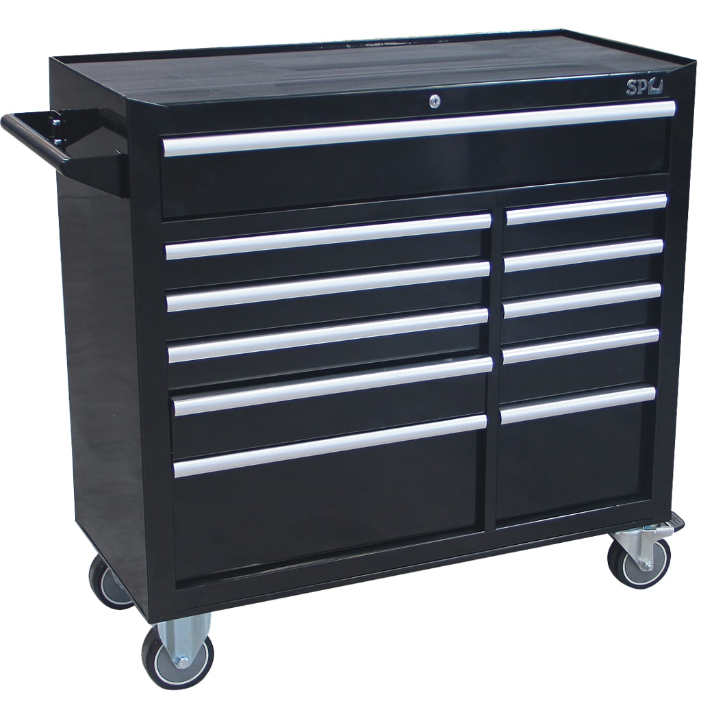 CUSTOM SERIES ROLLER CABINET - 11 DRAWER - BLACK