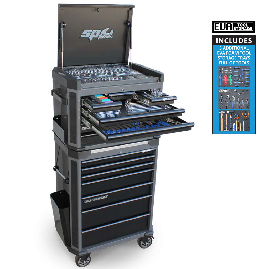TECH SERIES MASTER TECHNICIAN TOOL KIT - 293PC - DIAMOND BLACK BONUS EVAS